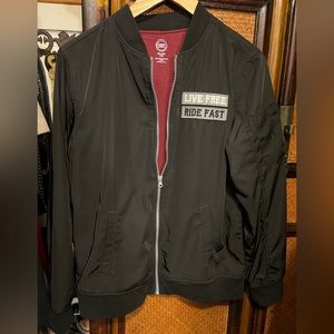 Black light weight bomber jacket